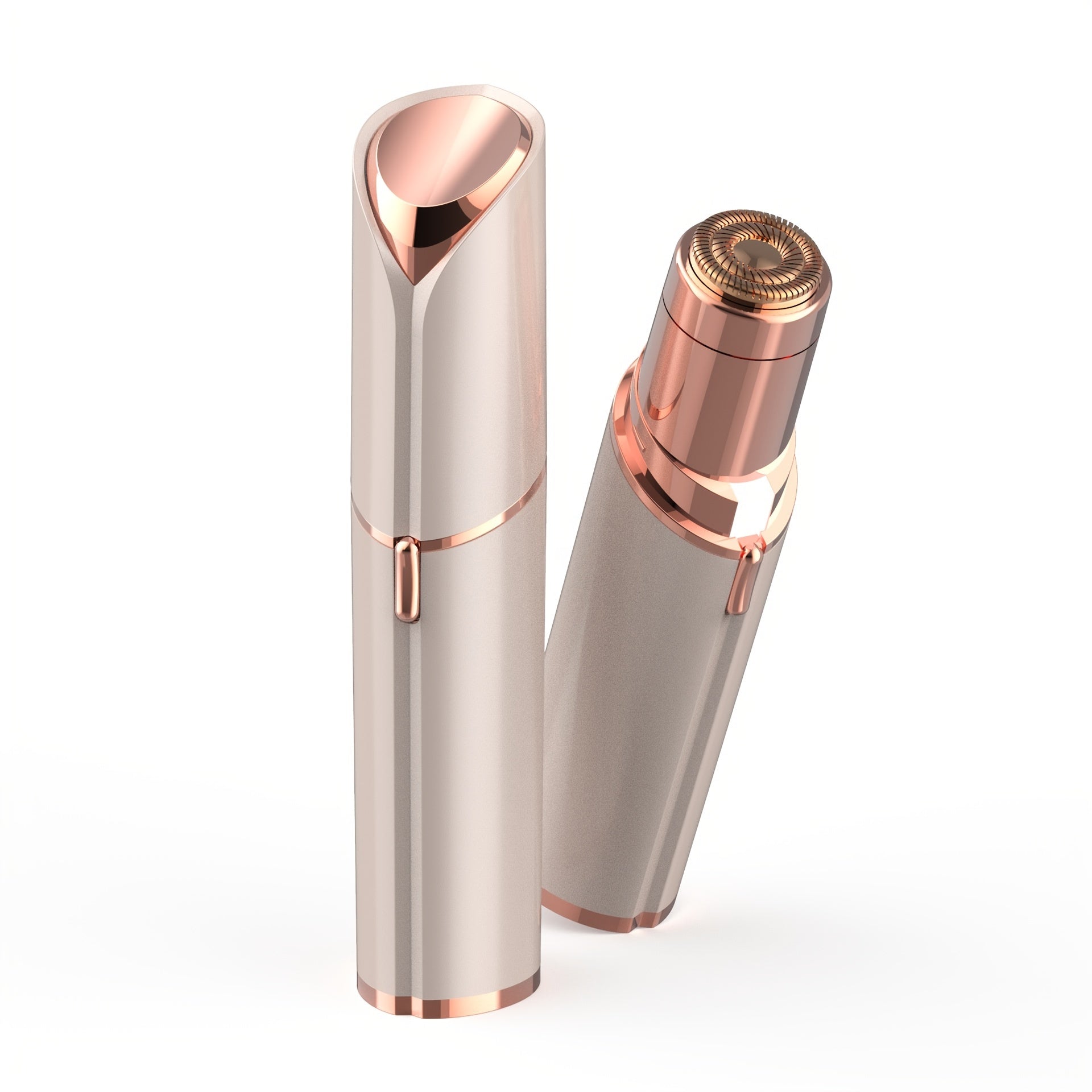[Painless Facial Hair Remover] Conduroma Women's Painless Facial Hair Remover | Cordless, AA Battery-Powered (Not Included), Elegant Metallic Finish - for Face, Upper Lip, Chin, Bikini Line - Travel-Friendly, Sleek Design, Sm