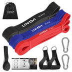 Lixada 5 Packs Pull Up Assist Bands Set Resistance Loop Bands Powerlifting Workout Exercise Stretch Bands and Carry Bag