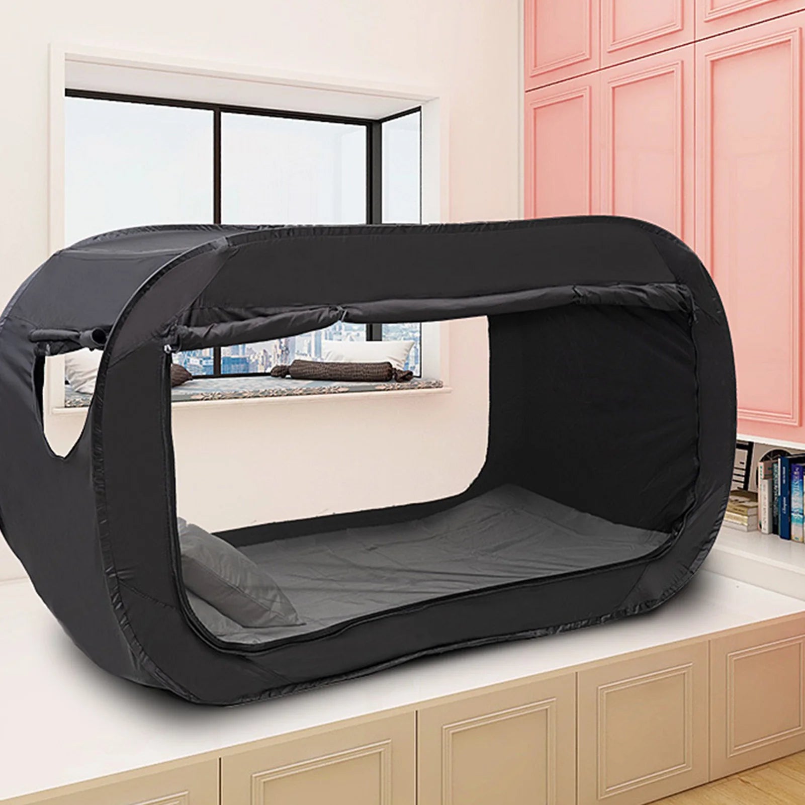 Indoor Bed Tent Bed Tent Outdoor Folding Bed Tent Camping Fully Enclosed Shading Bed Tent for Kids and Adult