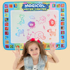 Magic Water Drawing Mat 80x60 CM Early Educational Toys Painting Board Kids Gifts With TWO Reusable Magic Pens Montessori Toys