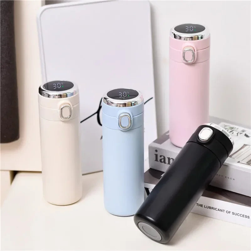 400ML Smart Thermos Stainless Steel Water Bottle