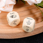 Food Decision Dice Toy, Funny Novelty Couple Anniversary Date Night Gift Christmas Birthday Gift 12 Food Patterns