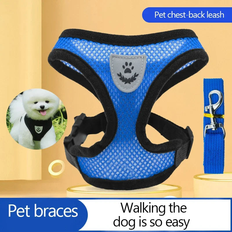 Harness Vest Walking Lead Leash