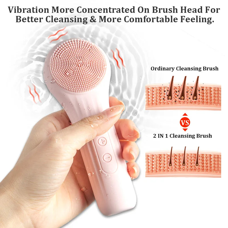 Sonic Waterproof Facial Cleansing Brush