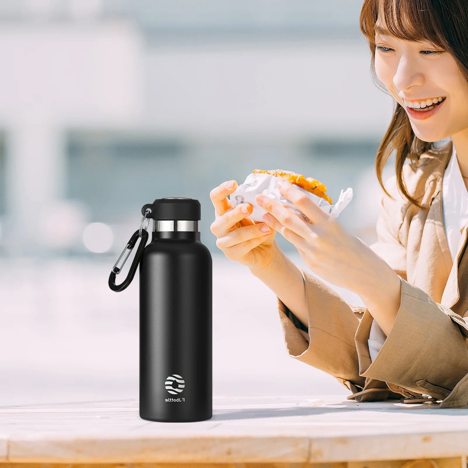 Portable Water Bottle Stainless Steel Thermal Cup