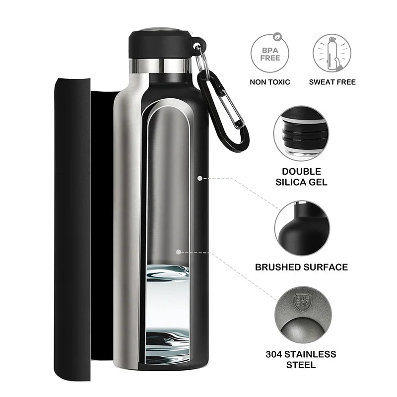 Portable Water Bottle Stainless Steel Thermal Cup