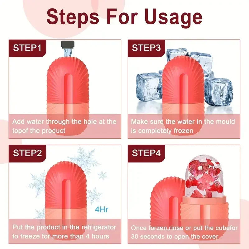 Ice Cube Tray Ball Face Massager