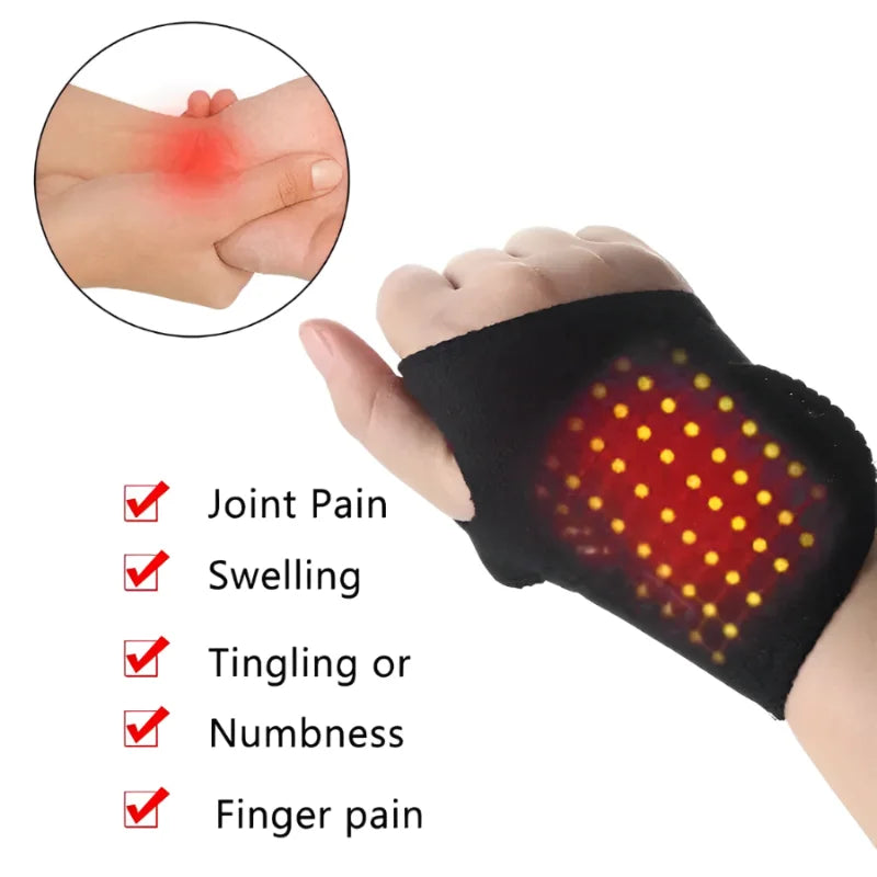 Self Heating Wrist Band Magnetic Therapy Support