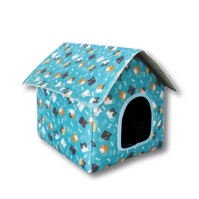 Water-resistant Foldable and Detachable Pet House