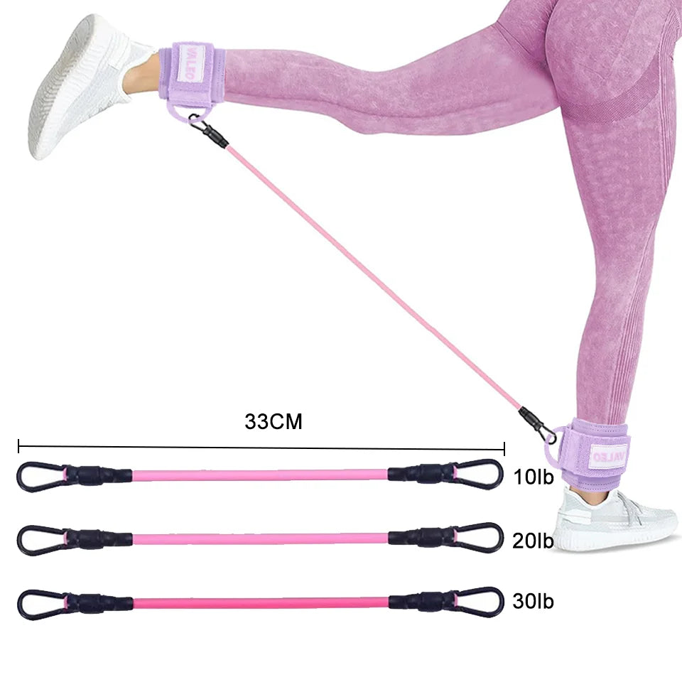 LOOGDEEL 1Pcs Ankle Straps Set Foot Support Cuff Unisex Yoga Pilates Resistance Bands With Ankle Padd Weight Leg Training Brace