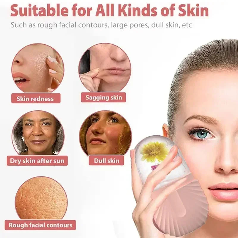 Ice Cube Tray Ball Face Massager