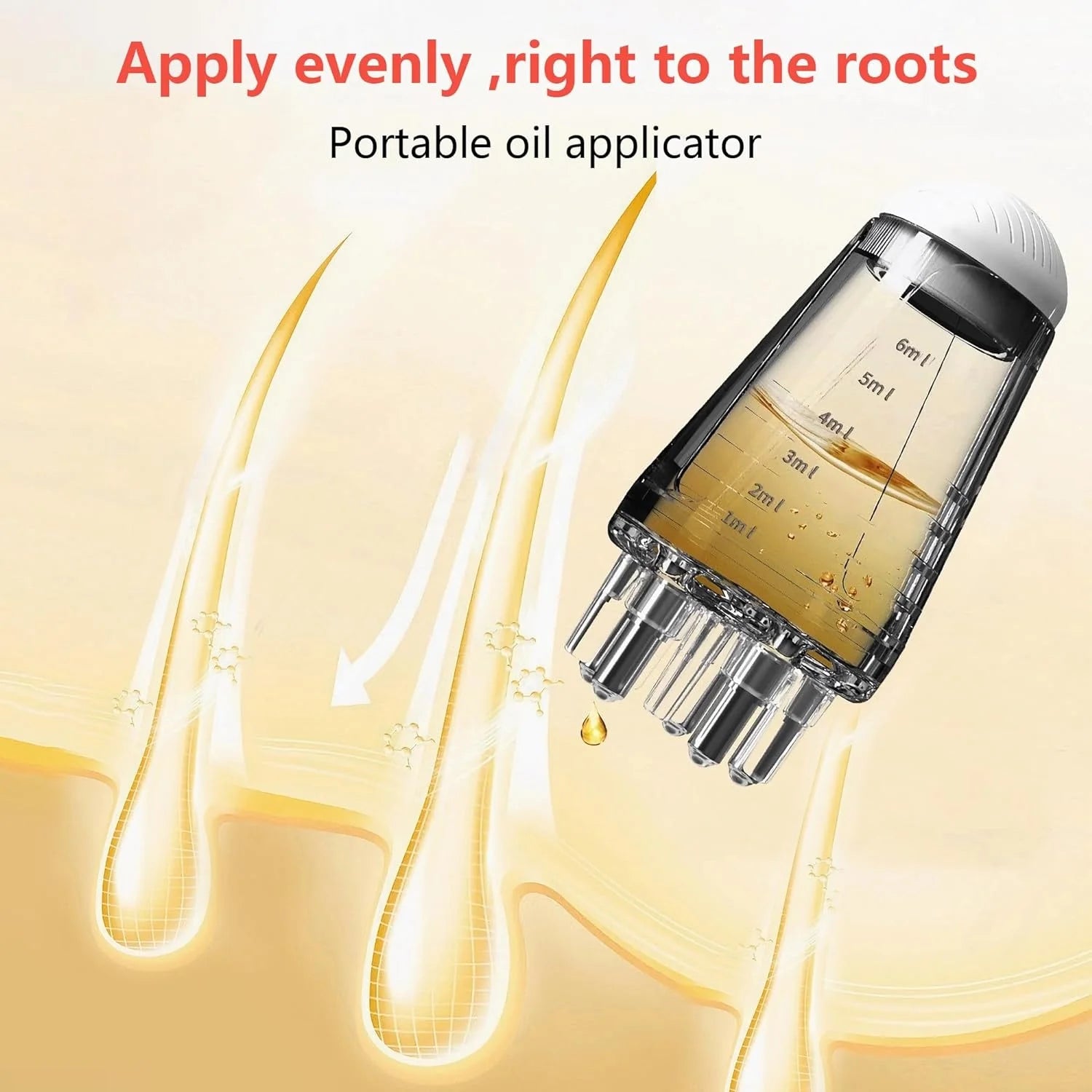6ml Scalp Applicator Mini Head Massager Roller