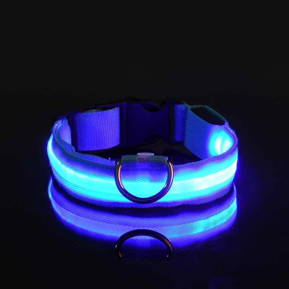 Nylon LED Night Safety Flashing Glow Collar