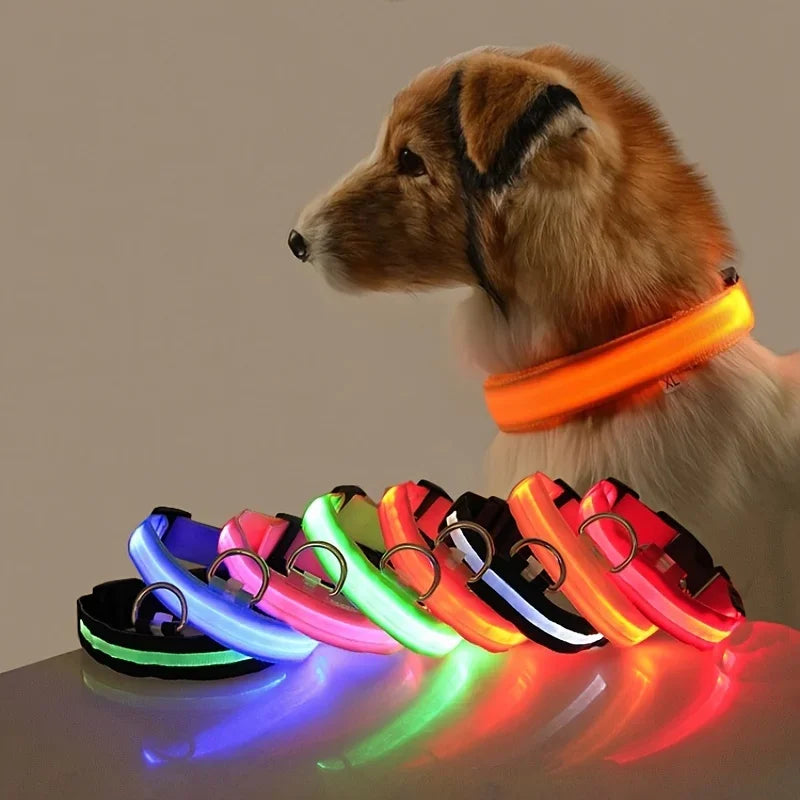 Nylon LED Night Safety Flashing Glow Collar
