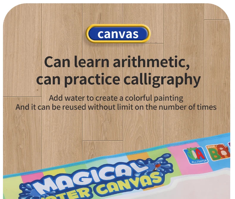 Magic Water Drawing Mat 80x60 CM Early Educational Toys Painting Board Kids Gifts With TWO Reusable Magic Pens Montessori Toys