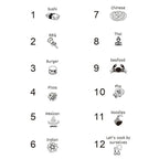 Food Decision Dice Toy, Funny Novelty Couple Anniversary Date Night Gift Christmas Birthday Gift 12 Food Patterns