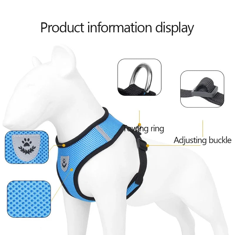 Harness Vest Walking Lead Leash