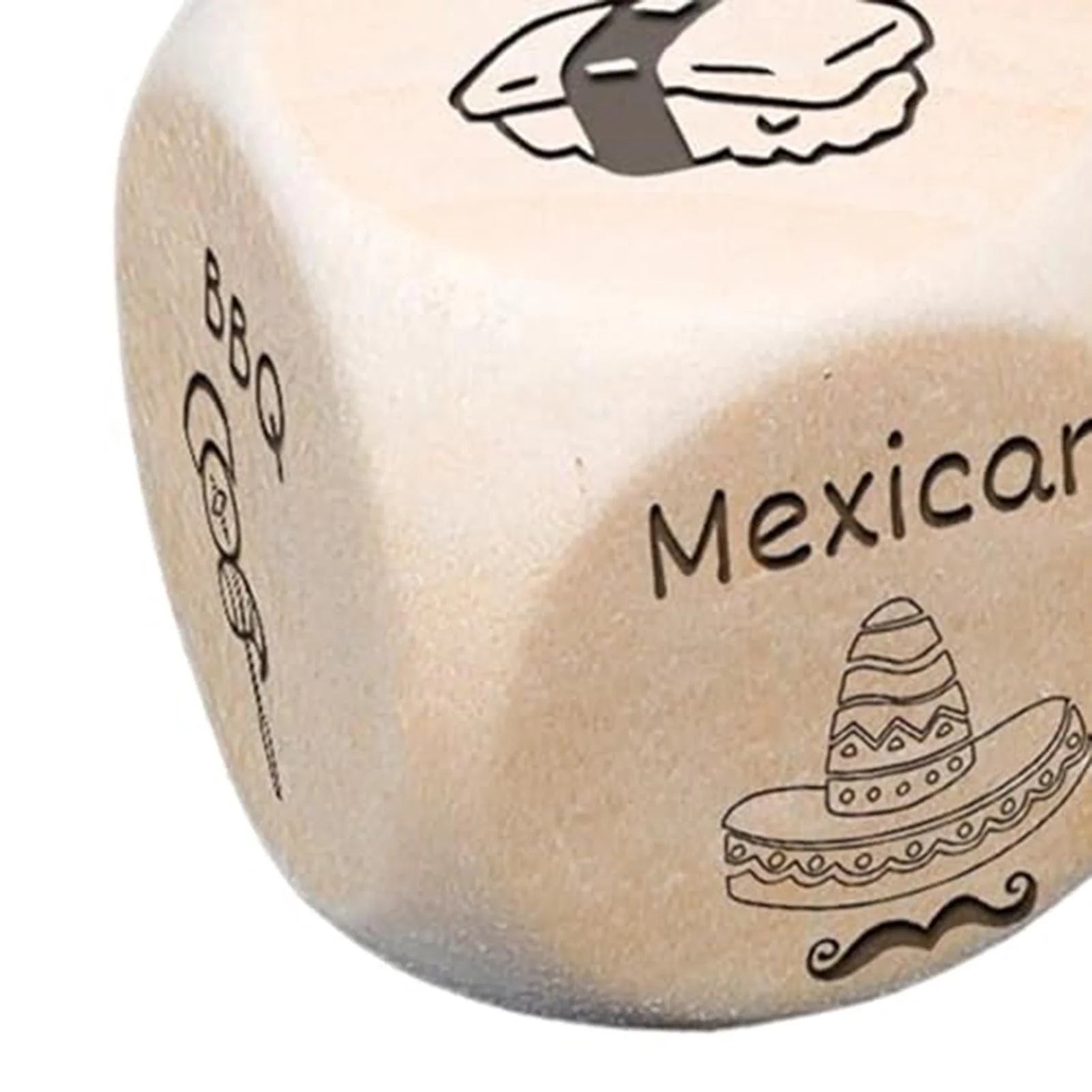 Food Decision Dice Toy, Funny Novelty Couple Anniversary Date Night Gift Christmas Birthday Gift 12 Food Patterns