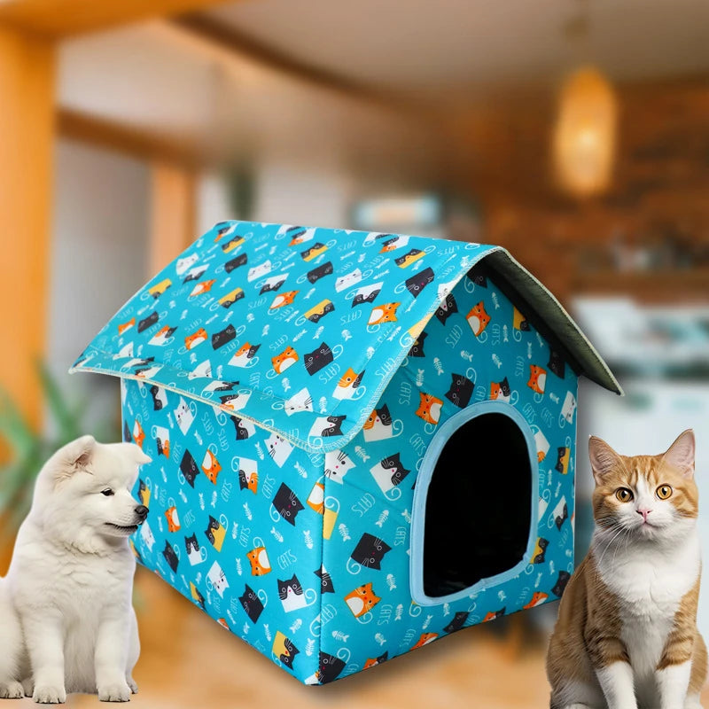 Water-resistant Foldable and Detachable Pet House