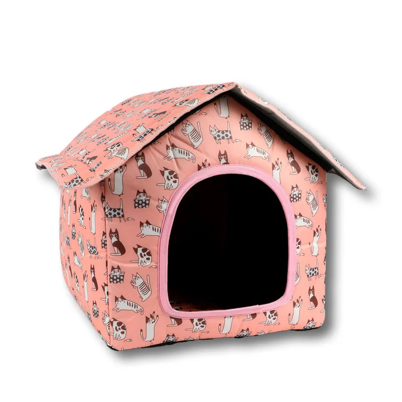 Water-resistant Foldable and Detachable Pet House