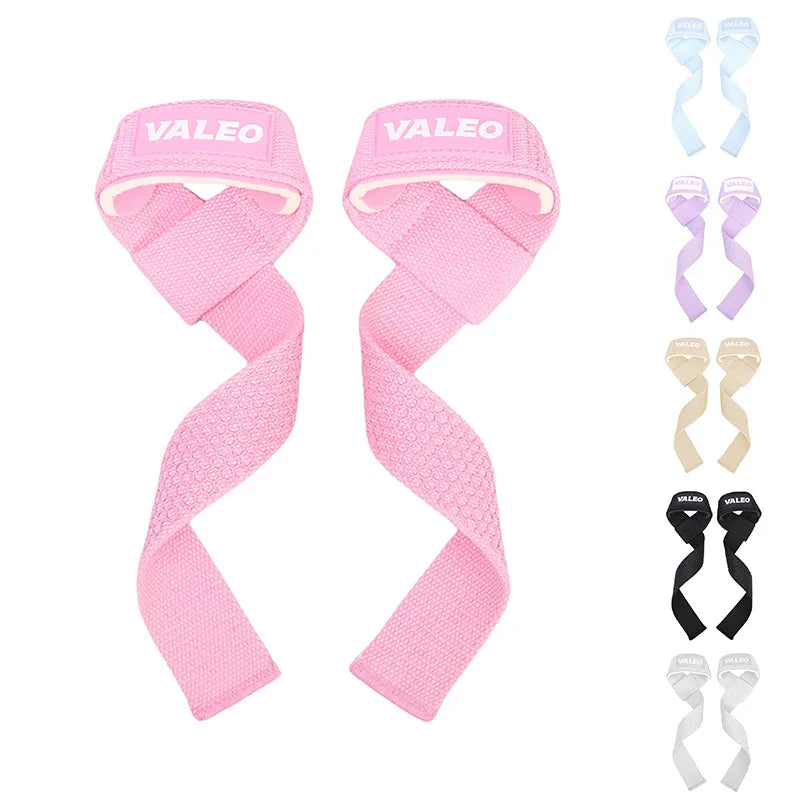 2 Pc Lifting Wrist Straps for Weightlifting Silicone Anti-slip Weight Lifting Straps for Men & Women Gym Fitness Deadlift Straps