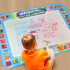 Magic Water Drawing Mat 80x60 CM Early Educational Toys Painting Board Kids Gifts With TWO Reusable Magic Pens Montessori Toys