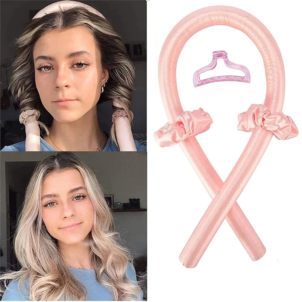 No Heat Silk Curls Ribbon Hair Rollers