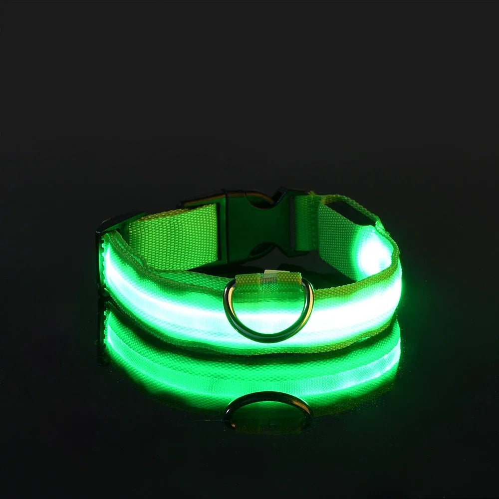 Nylon LED Night Safety Flashing Glow Collar